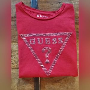 NWOT - GUESS Silver Studded Tee - Size SMALL